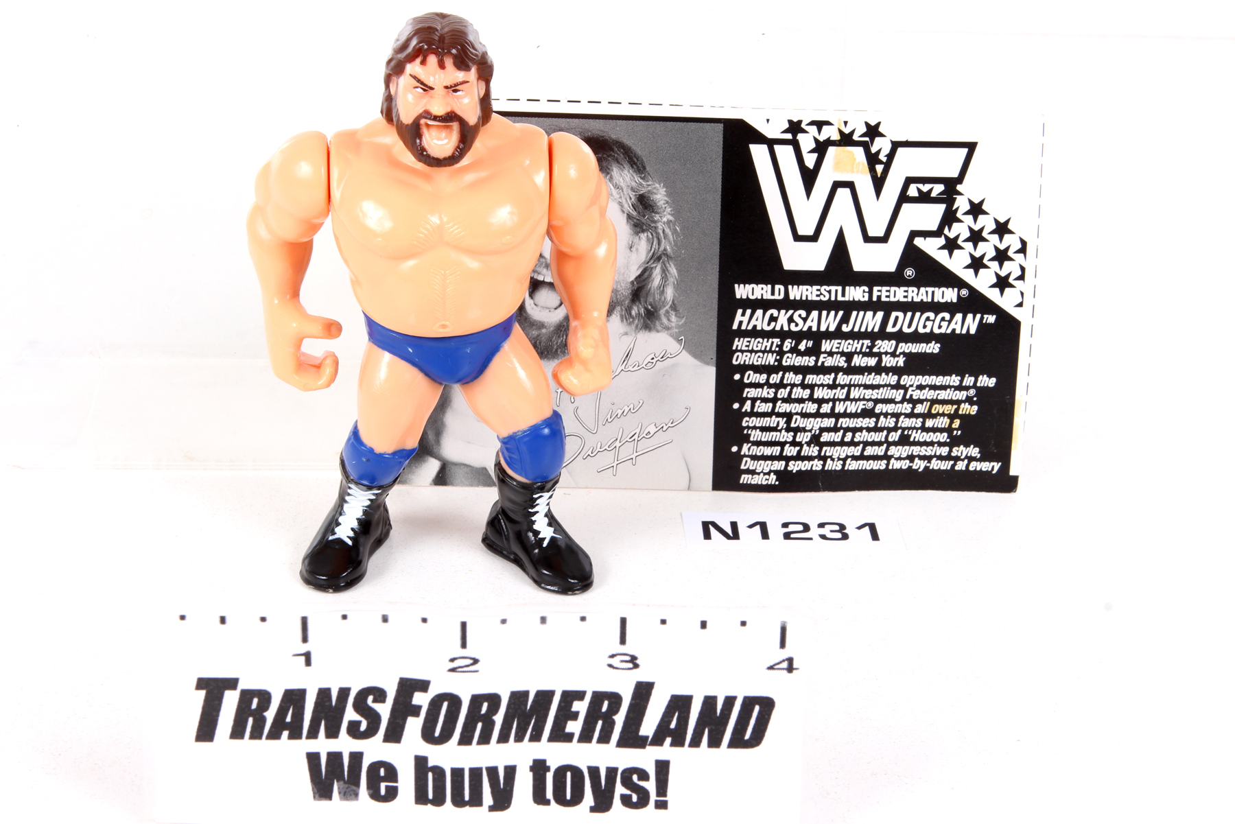 Complete Pro Wrestling® Hasbro WWF Action Figures Hacksaw Jim