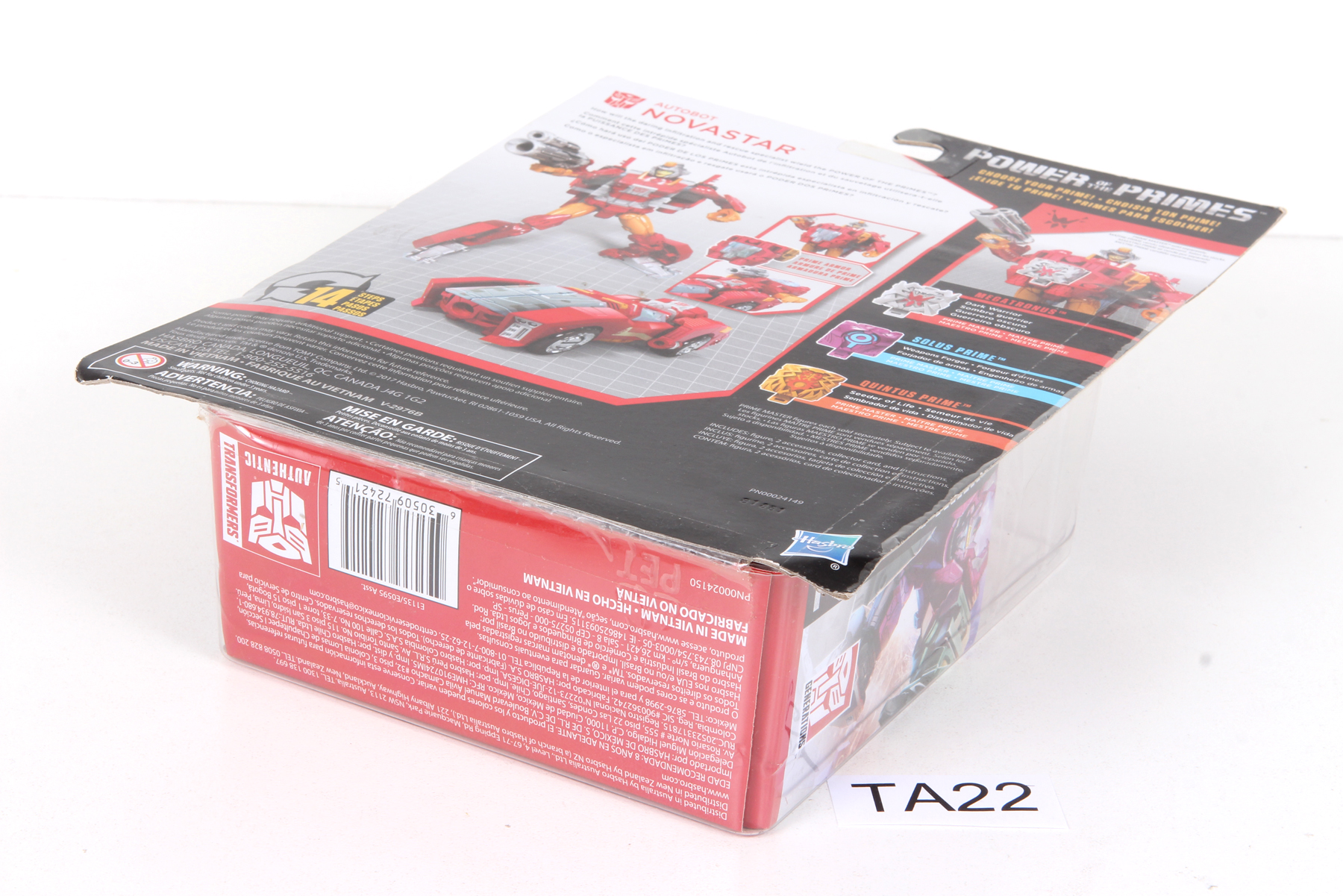 Transformers Generations Power Of The Primes Deluxe Class Autobot Novastar: Figura 14 Cm, Si Trasforma In Racer, Con Prime Armor - 4