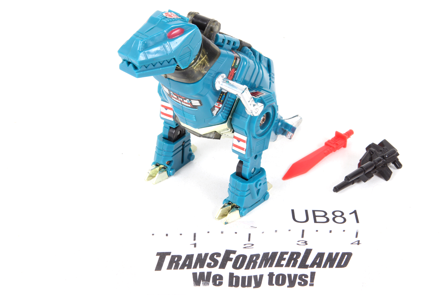 Complete Transformers® G2 Dinobots Grimlock (turquoise) SKU 344422