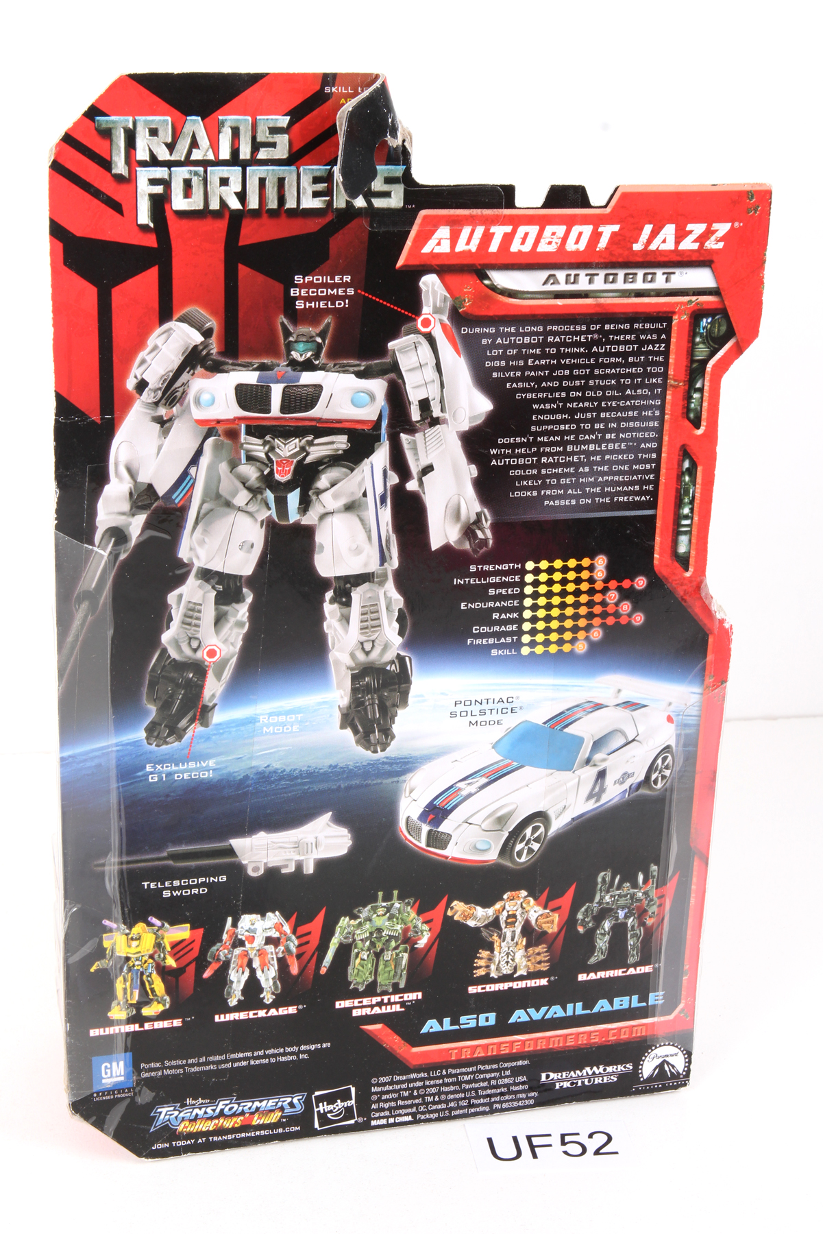 Sealed Transformers® Movie Deluxe Class Autobot Jazz SKU 345057