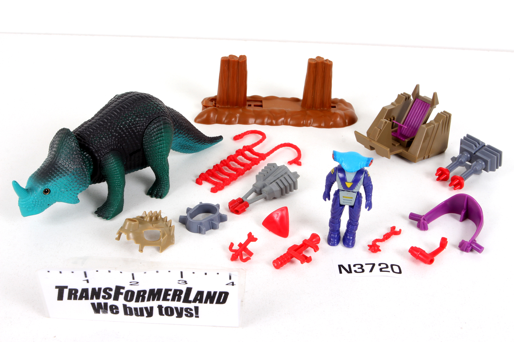 Complete Dino-Riders® 1/24 Scale Dinosaurs Monoclonius with Mako SKU ...
