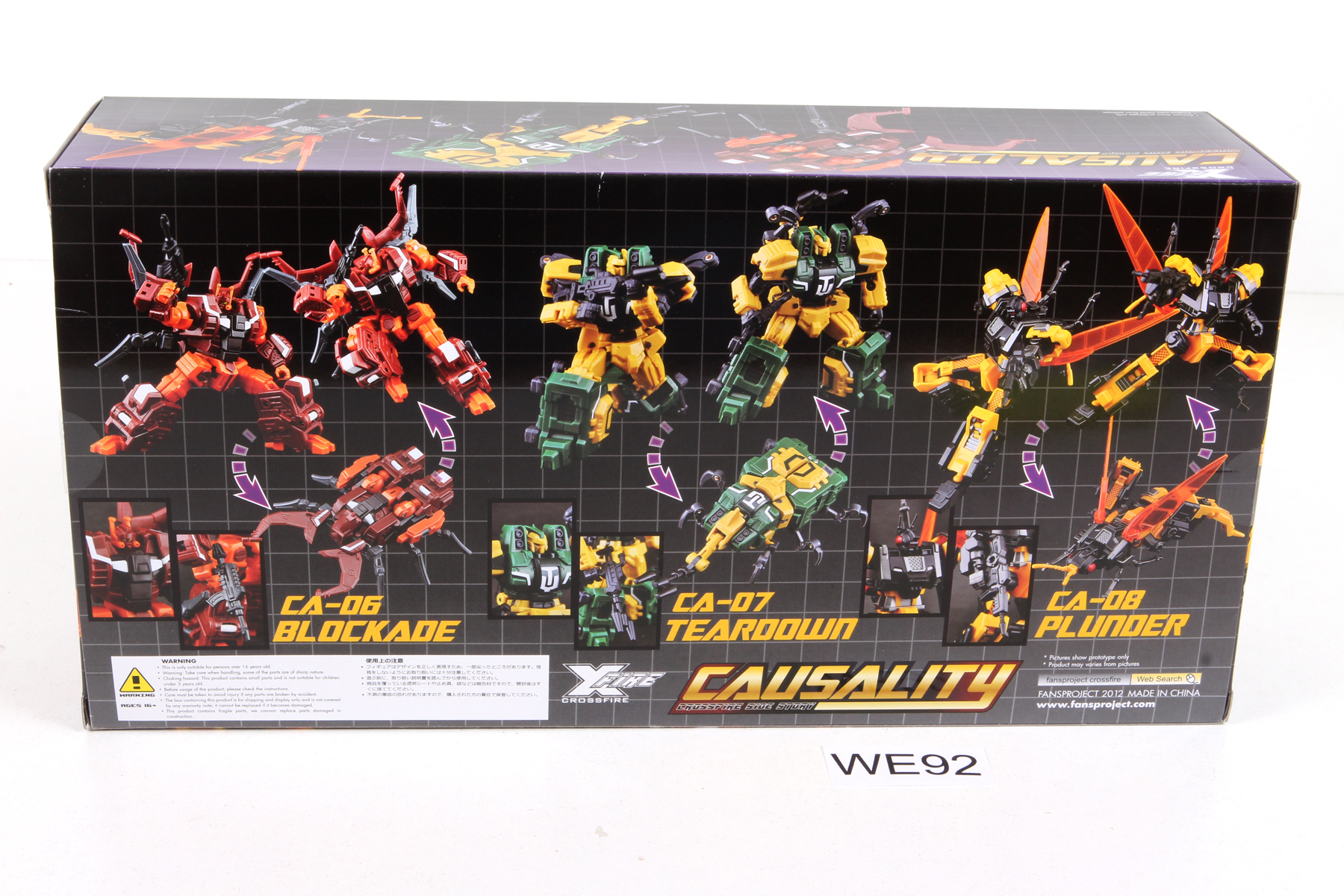 Packaged, not sealed 3rd Party Transforming Figures® FansProject