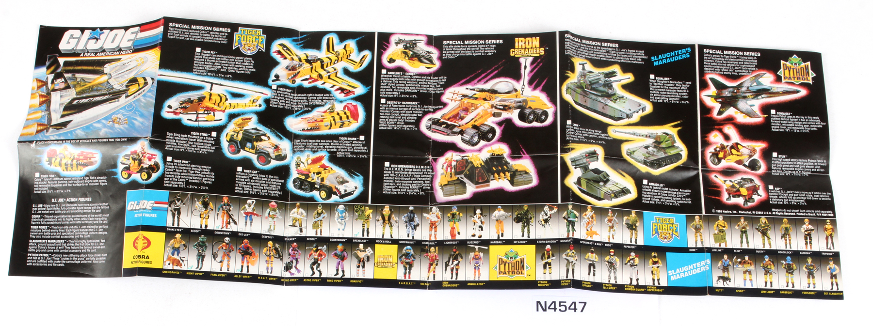 G.I. Joe® A Real American Hero (ARAH) Product Catalogs 1989 US Product  Catalog SKU 352838 | Transformerland.com - Largest selection & best prices  on new used and vintage Transformers® figures and toys