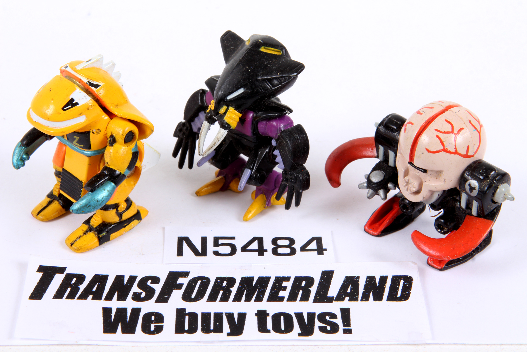 Complete Micro Machines® Zbots Bitebots Brainiax, Gowge, Gripjawz