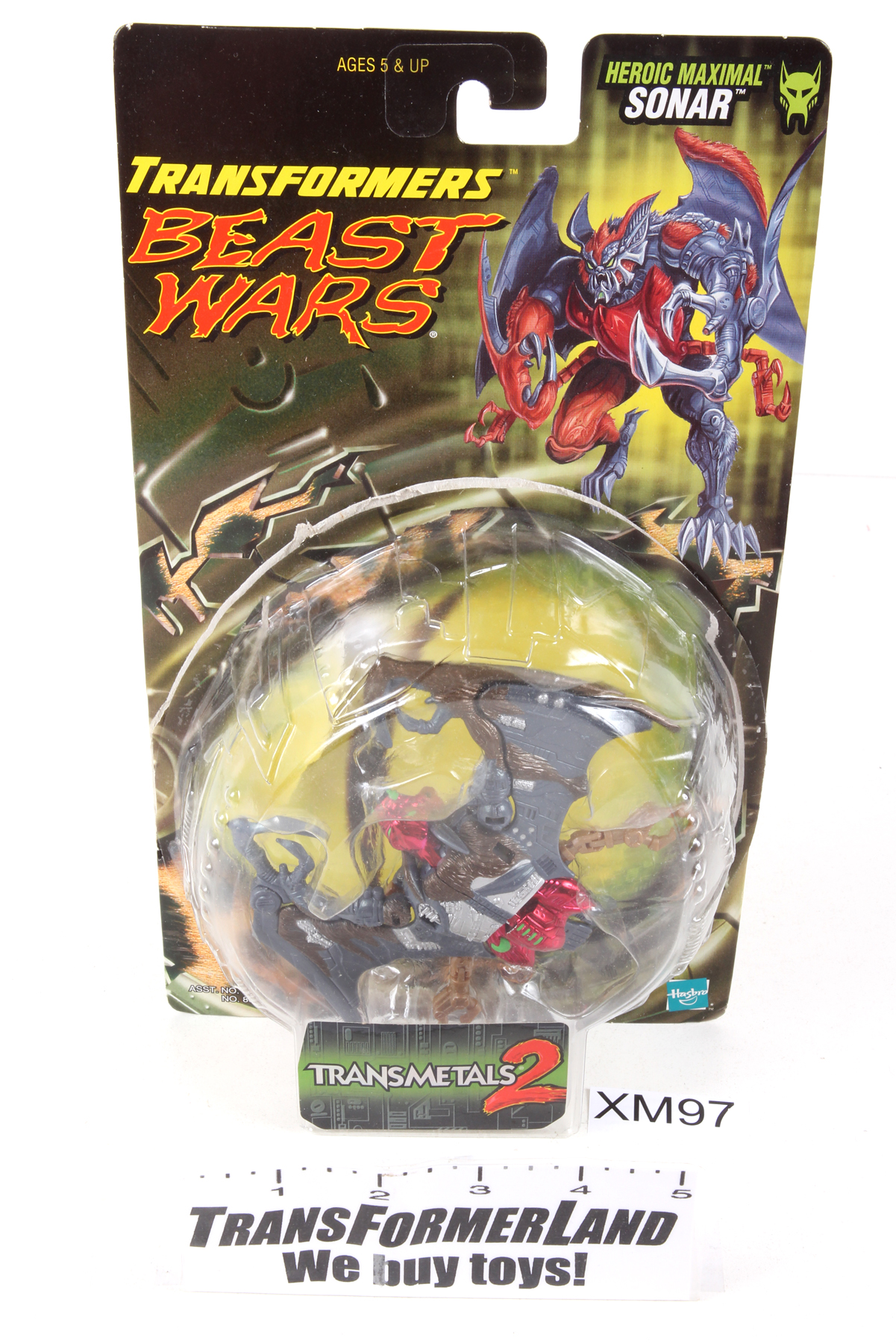 Packaged, not sealed Transformers® Beast Wars Basic Class Sonar SKU ...