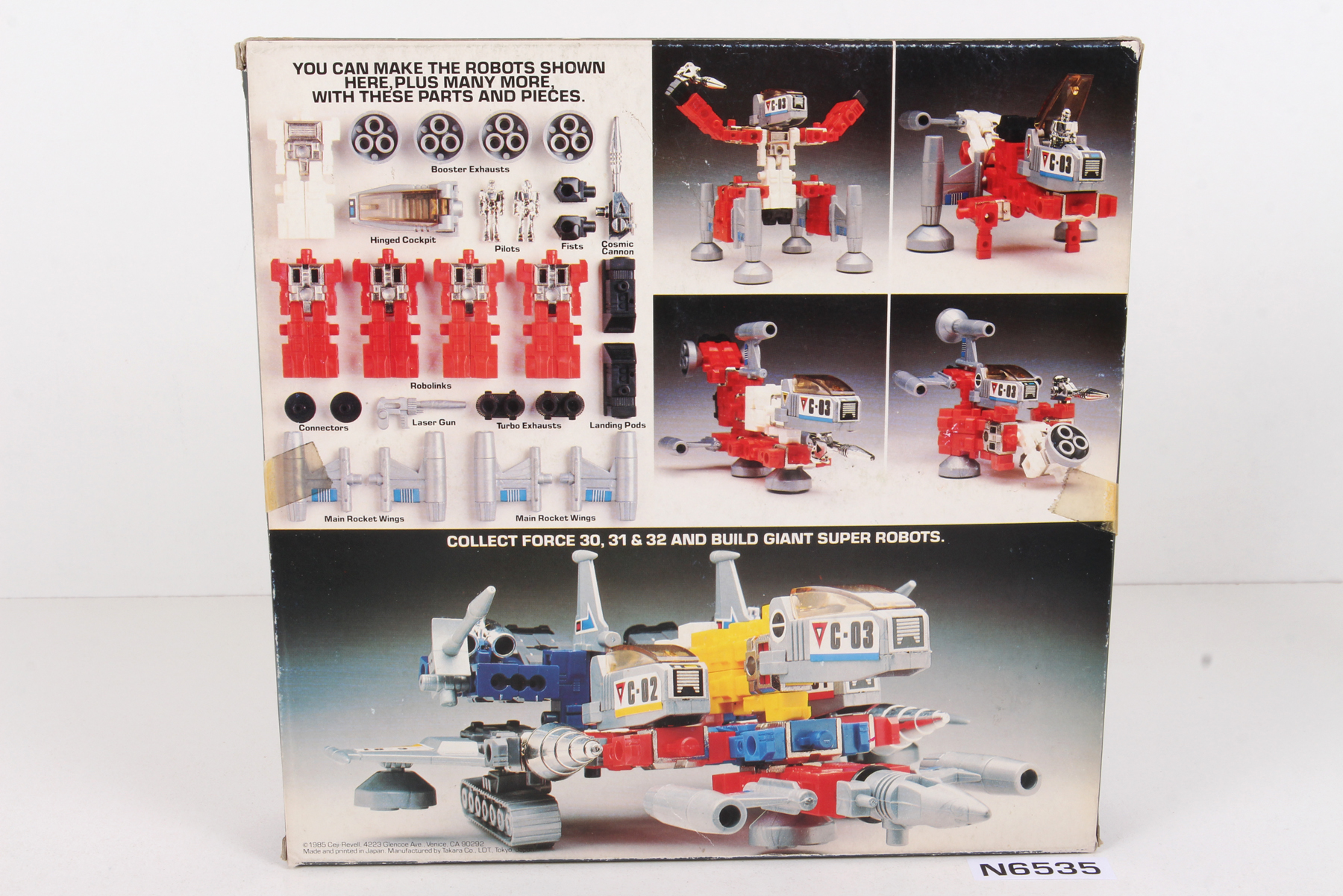 Packaged, not sealed Macross / Robotech® Robolinks Construction