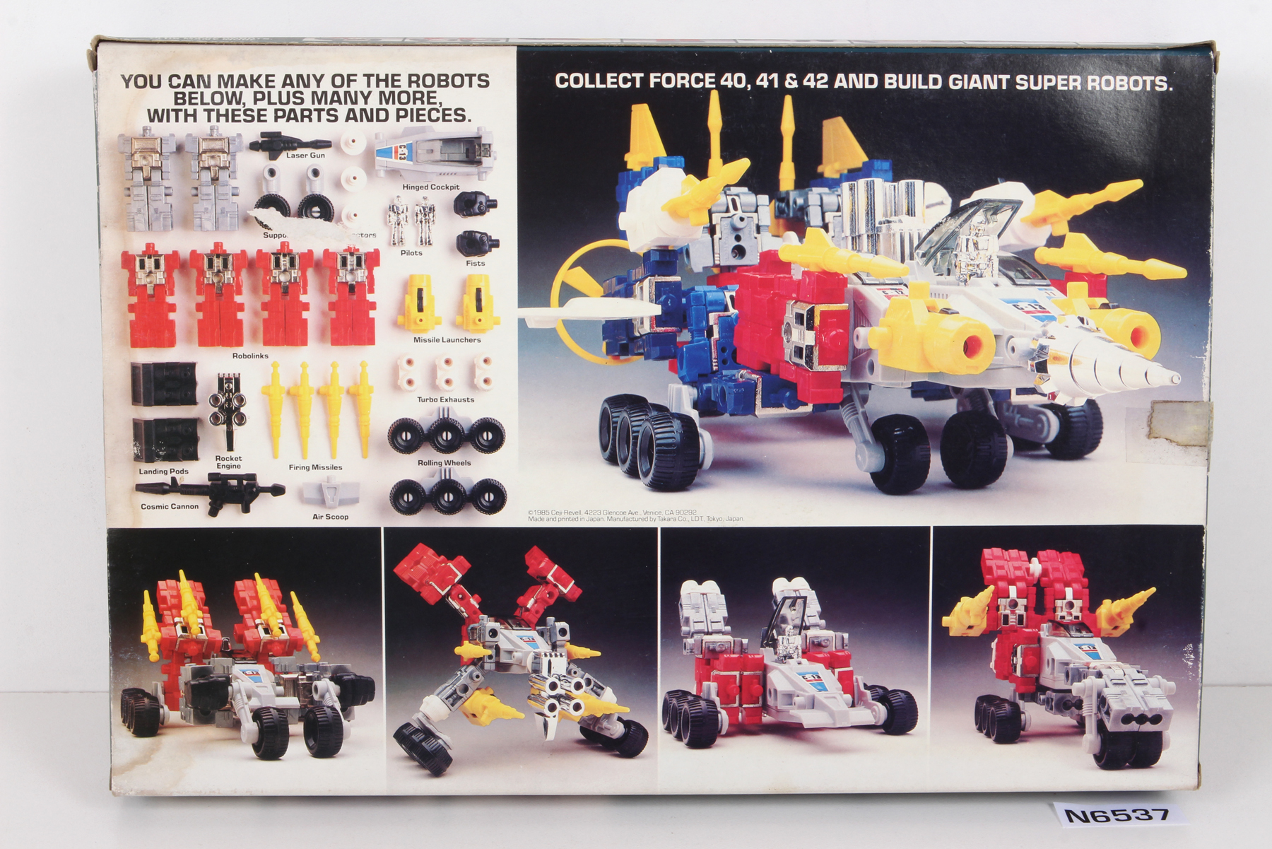 Packaged, not sealed Macross / Robotech® Robolinks Construction