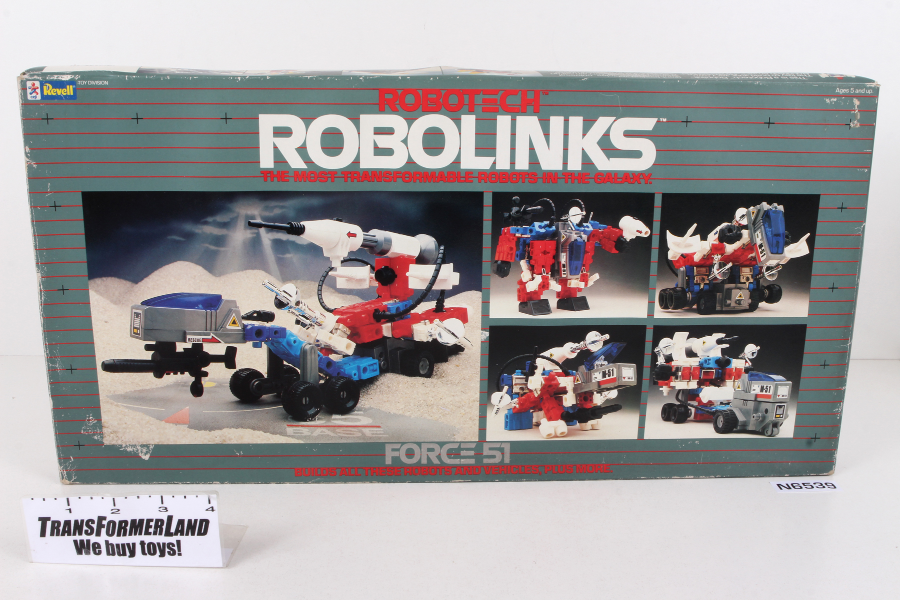 ROBOTECH ROBOLINKS FORCE51 Revell版85年箱付 Packaged, not sealed Macross / Robotech® Robolinks Construction