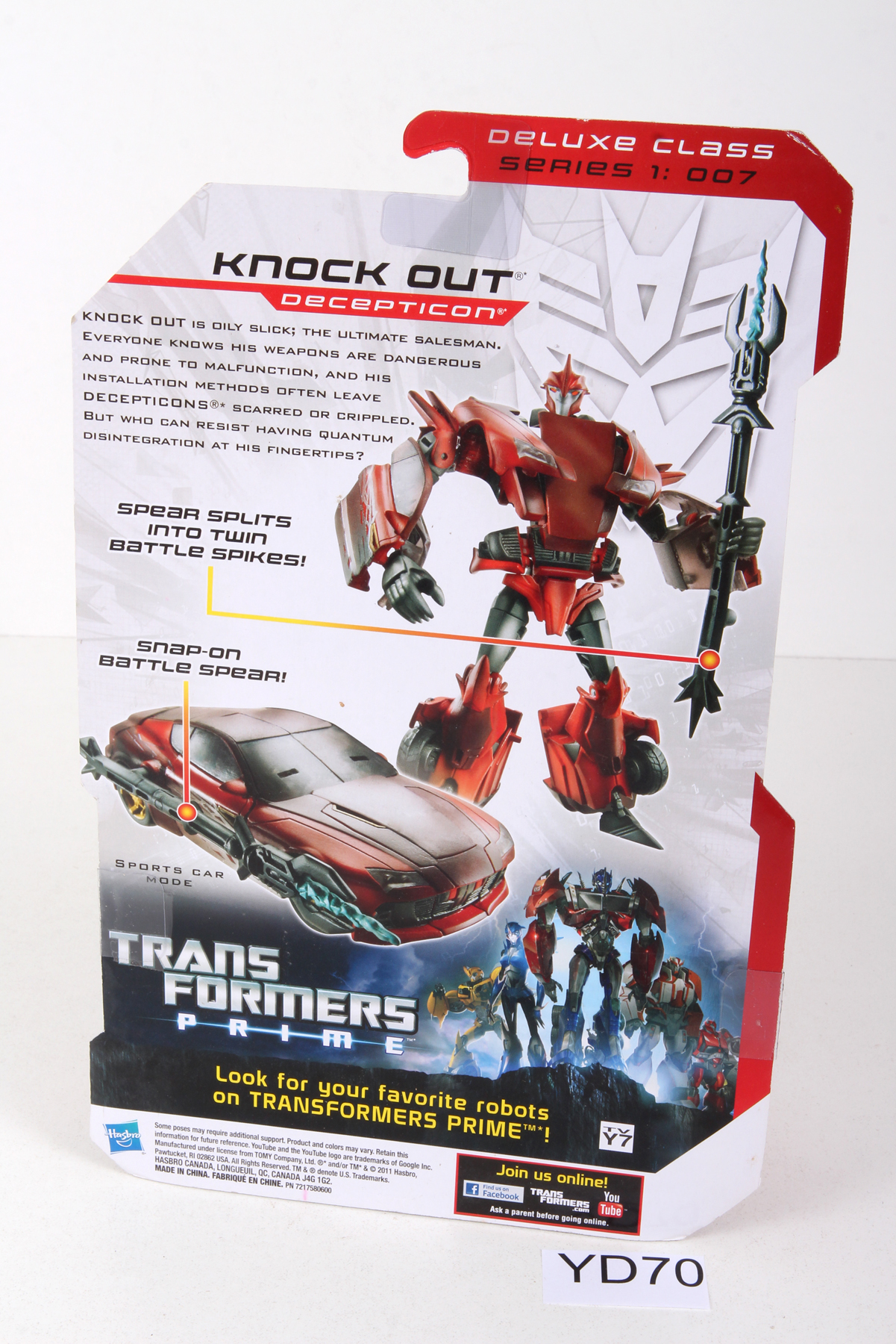 knock out transformers prime deluxe class hasbro robots in…