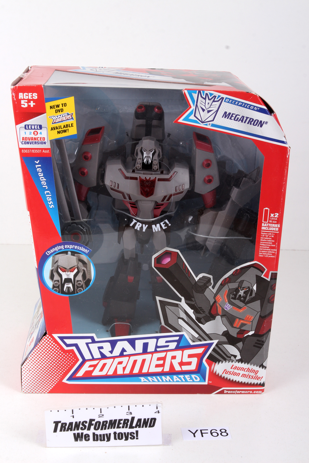 Sealed Transformers® Animated Leader Class Megatron SKU 359964
