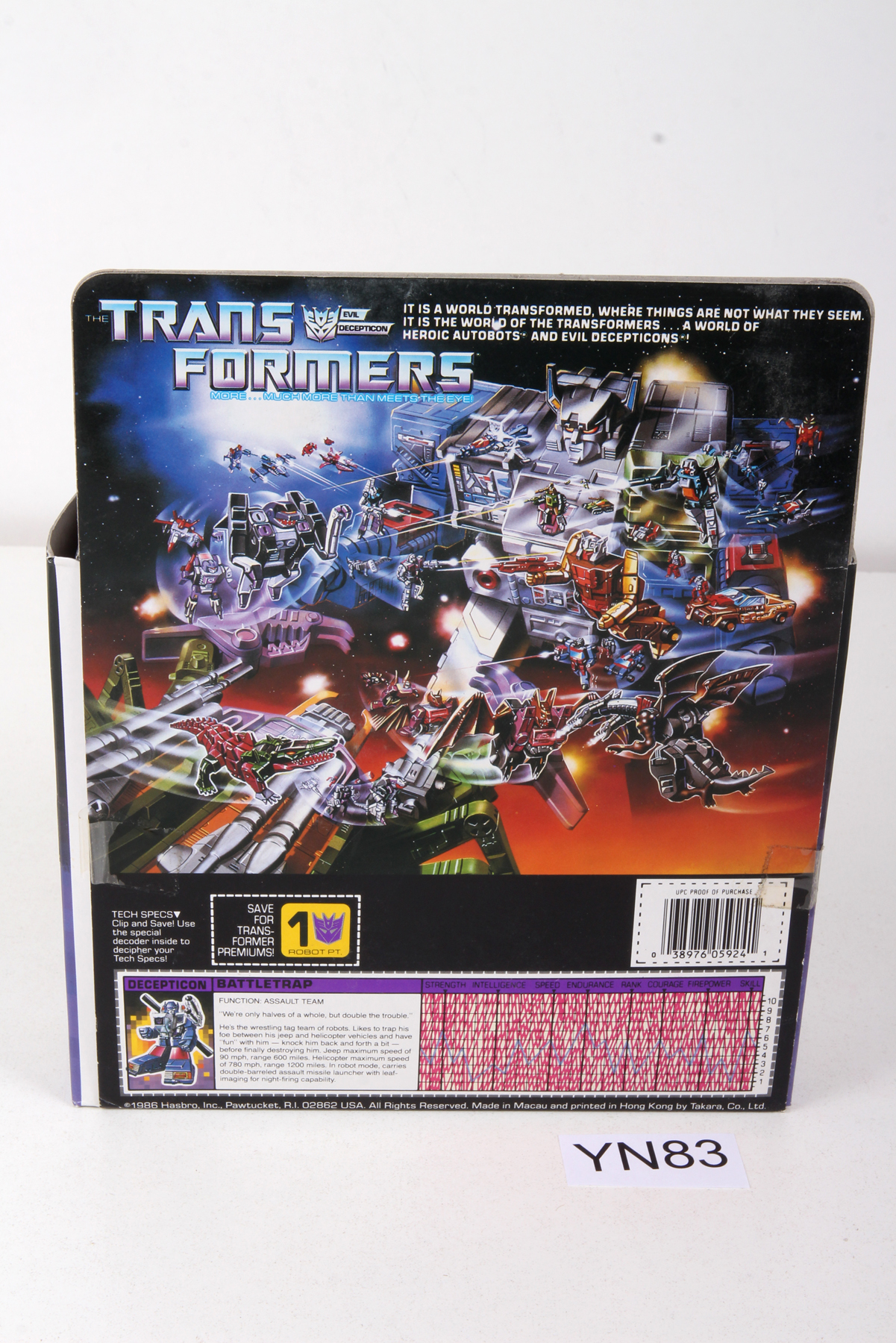 Transformers® G1 Battletrap Package SKU 361184 | Transformerland