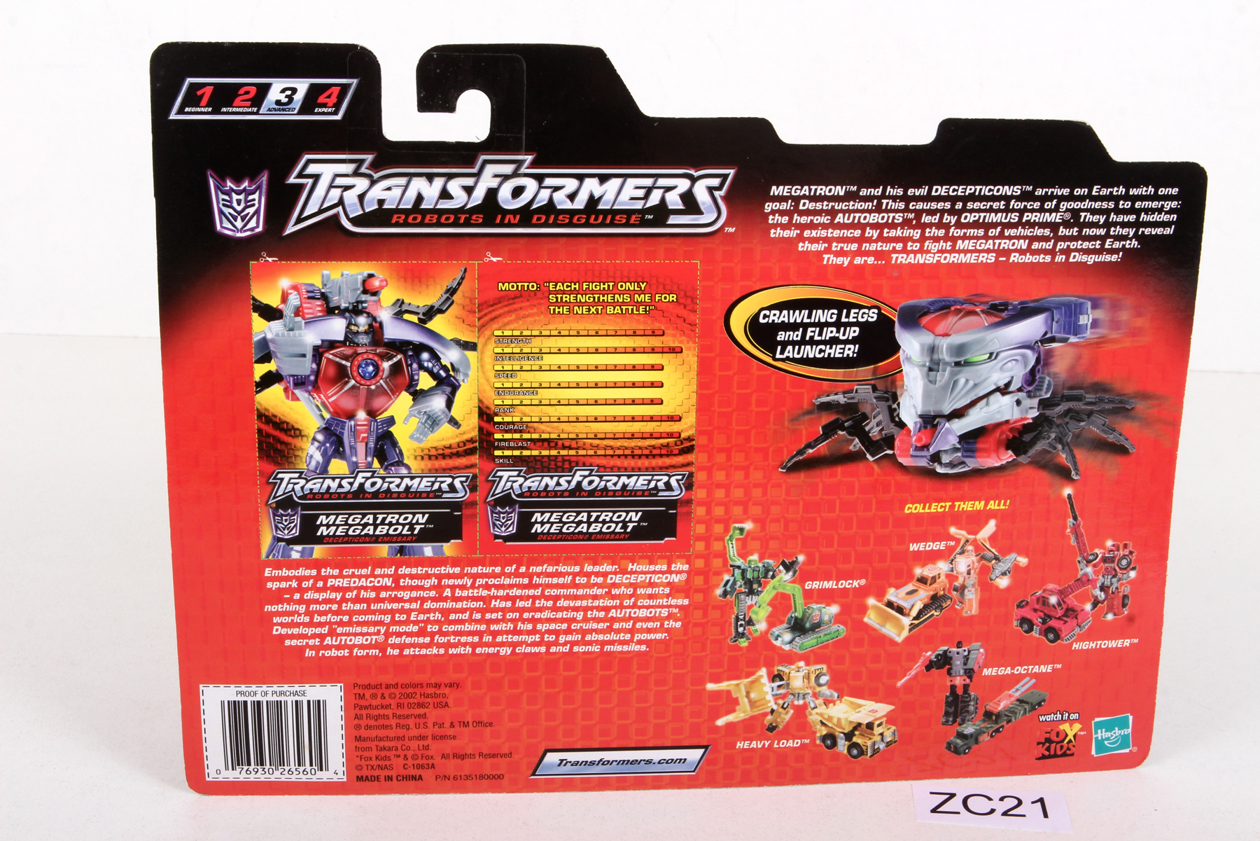 Sealed Transformers® Robots in Disguise (RID) Deluxe Class Megatron ...