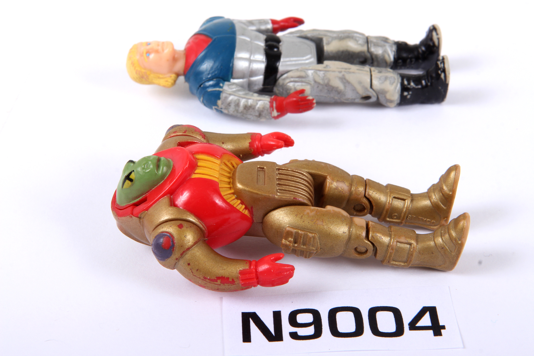 Dino Riders - Finn & Quark, Figurines Tyco Ideal France, Neuves Sous Blister