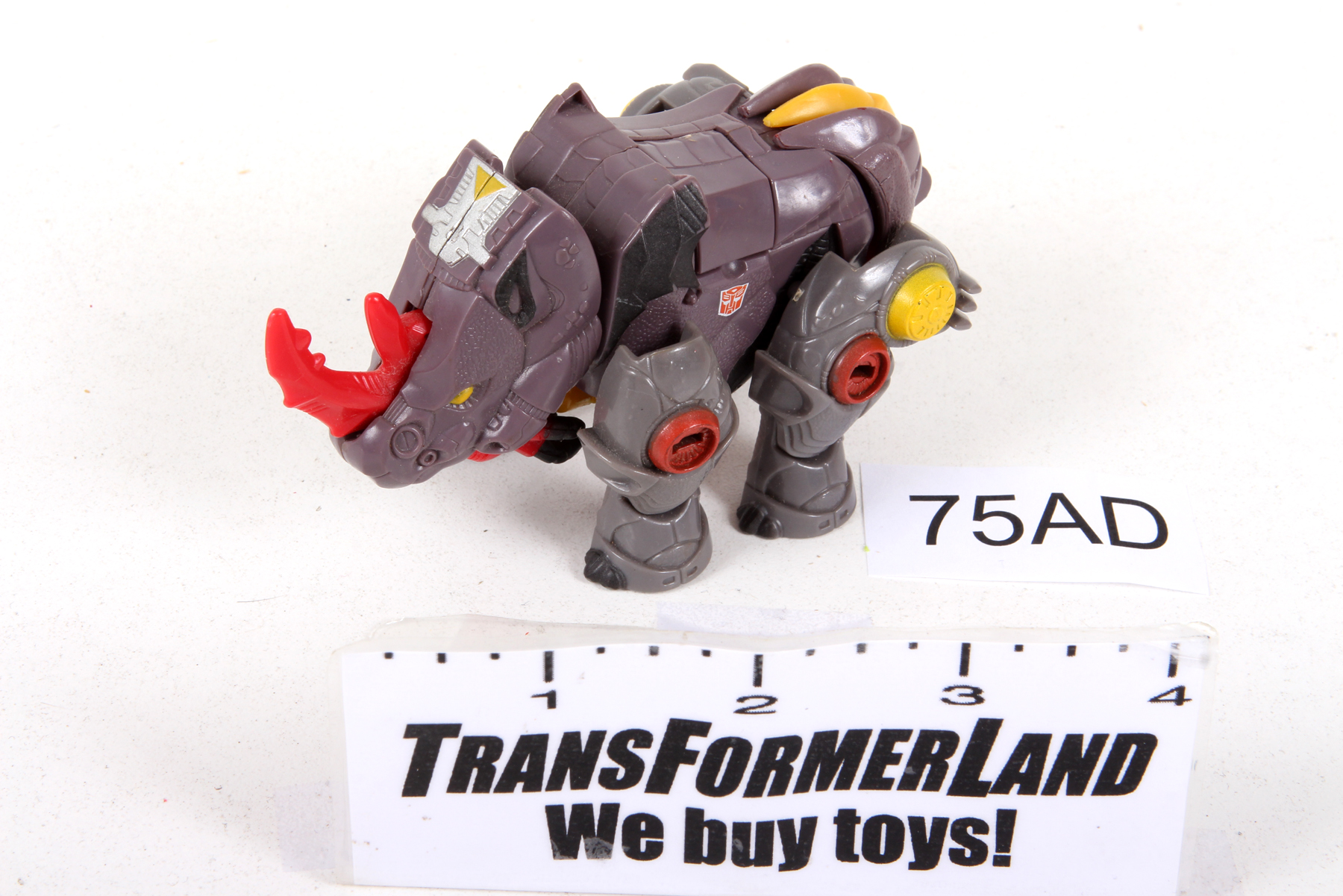 Transformers Cybertron Backstop – Figura Convertibile Rinoceronte-robot - 4