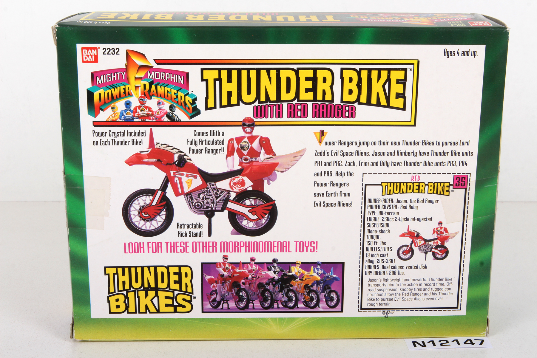 Packaged, not sealed Power Rangers® Mighty Morphin Power Rangers ...