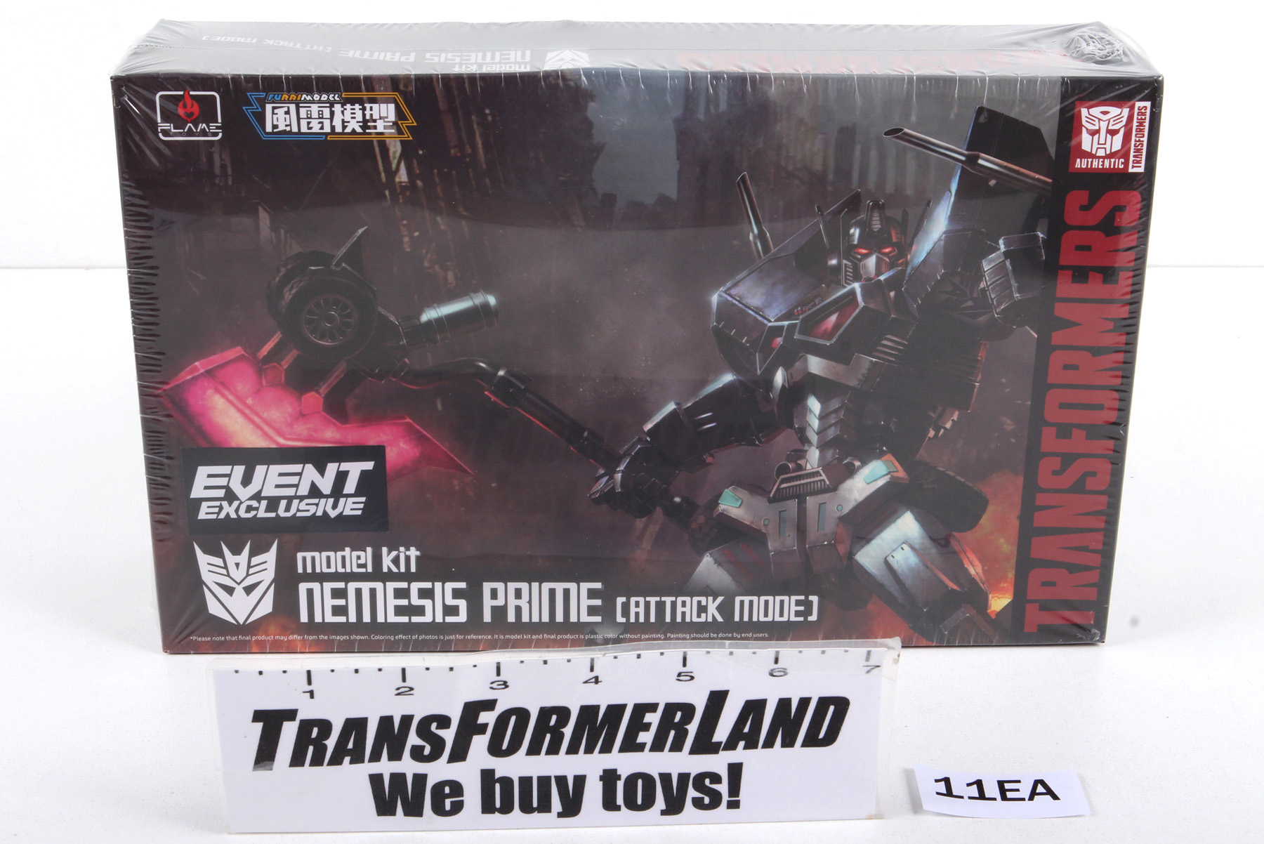 Sealed Transformers Licensed® Flame Toys Furai Model Nemesis Prime