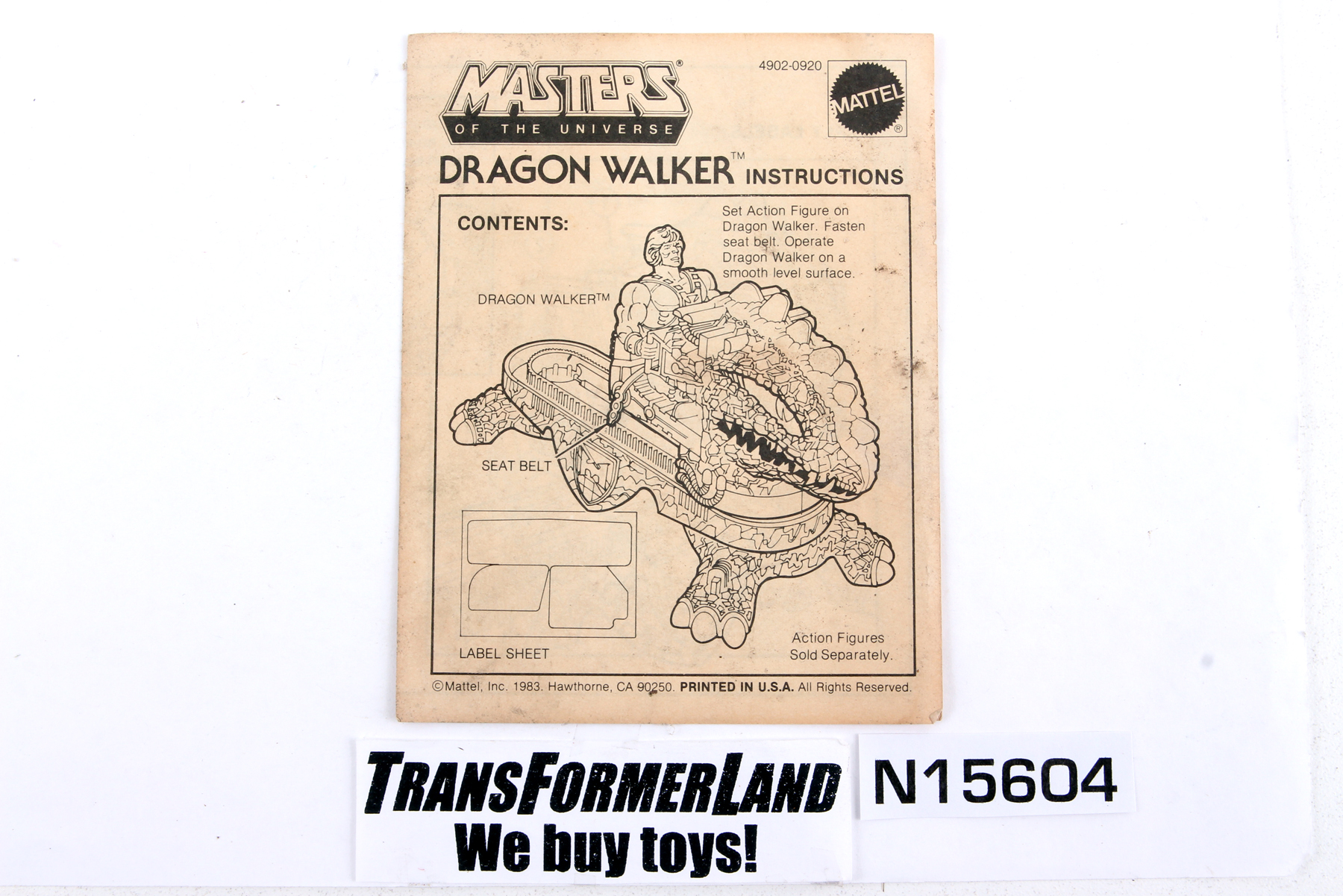 Masters of the Universe (MOTU)® The Original Series Vehicles 