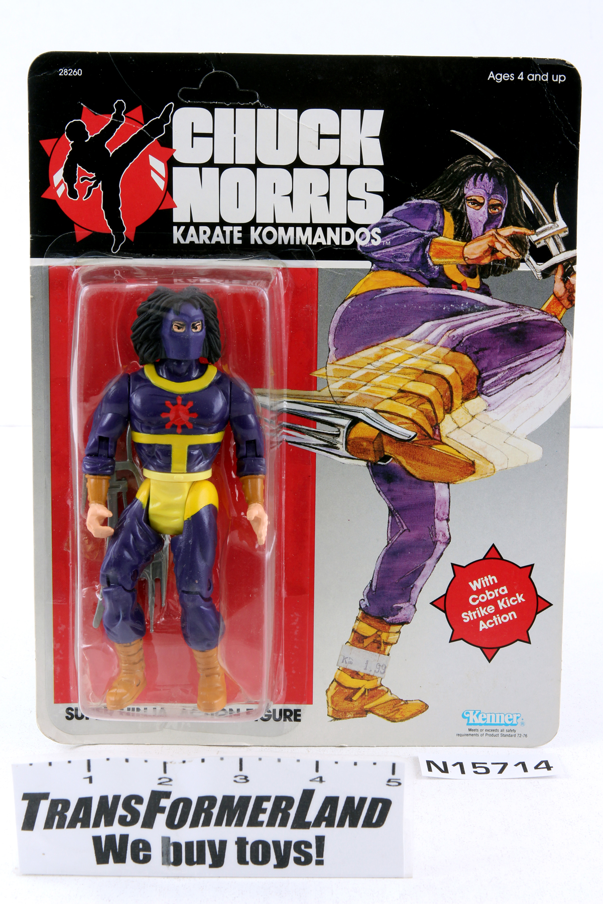 Sealed Chuck Norris Karate Kommandos® Action Figures Super Ninja