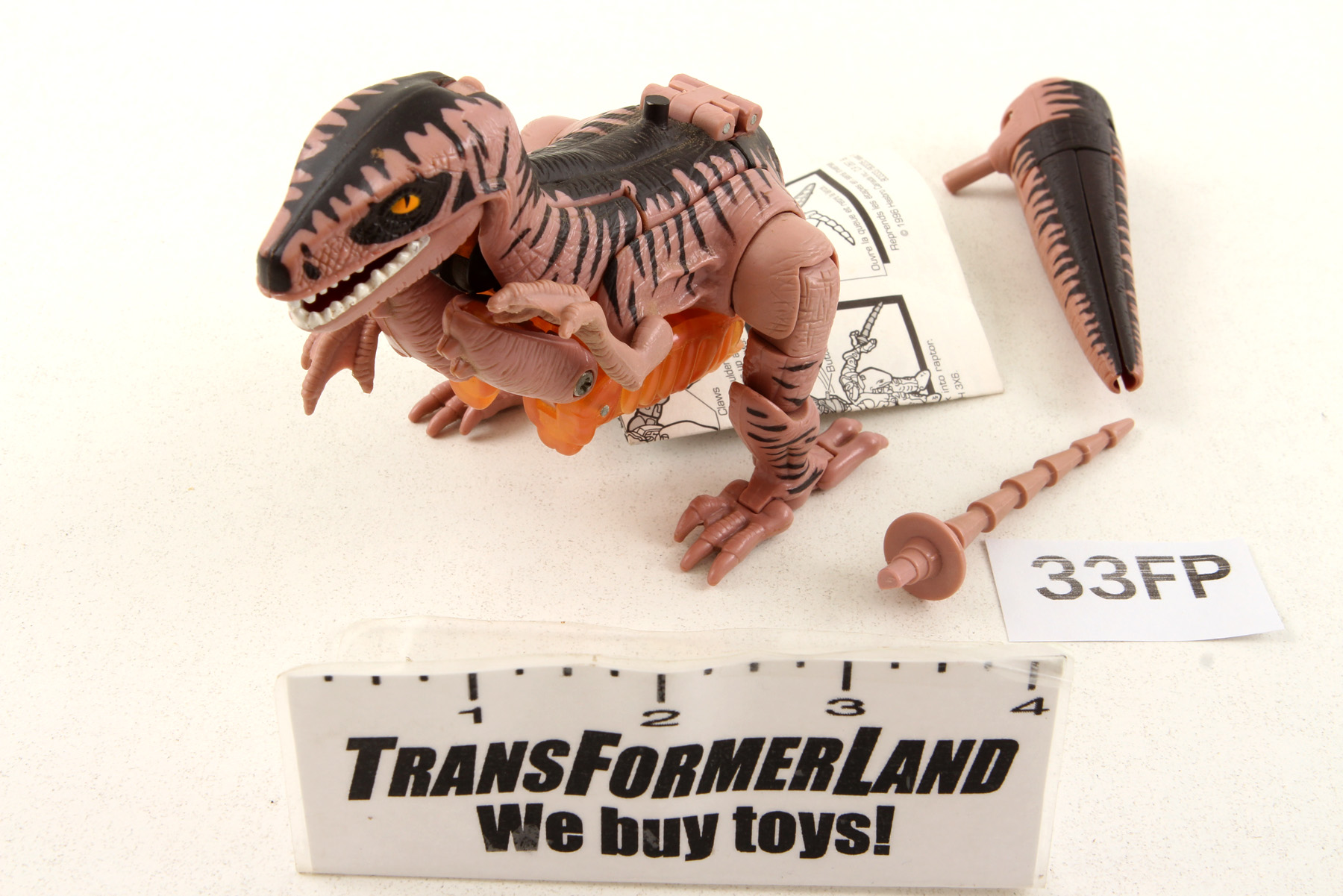 Complete Transformers® Beast Wars Deluxe Class Dinobot SKU 387733