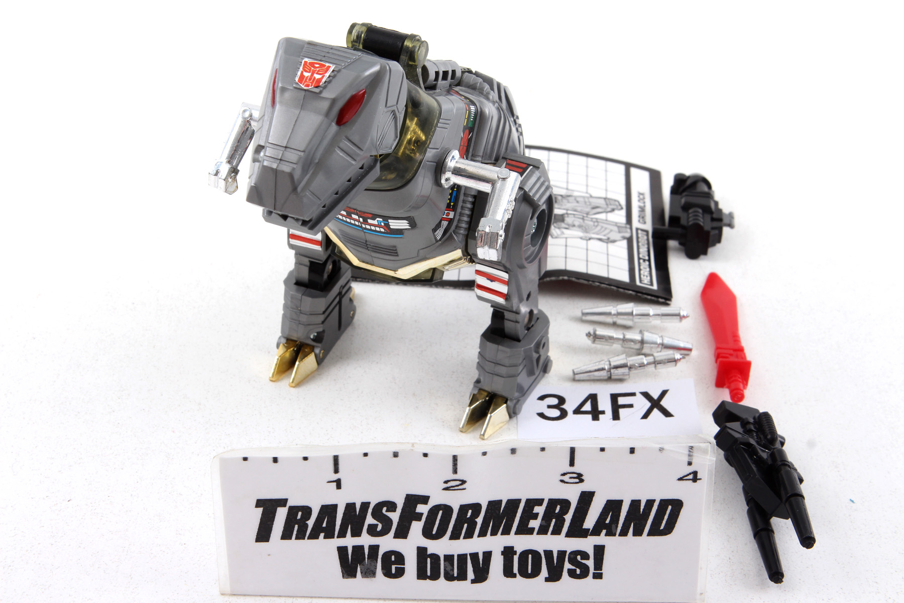 Complete Transformers® G1 Grimlock SKU 388429 | Transformerland