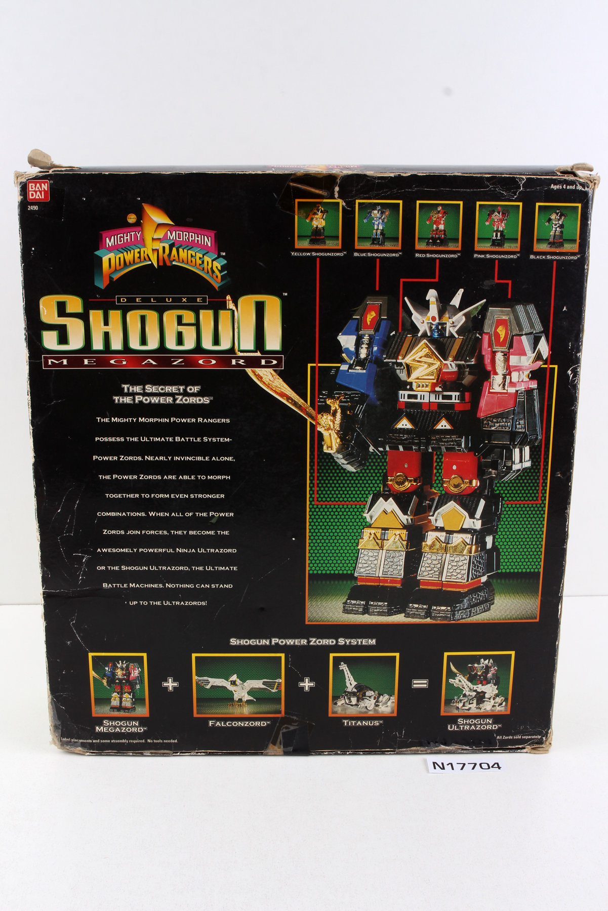 Packaged, not sealed Power Rangers® Mighty Morphin Power Rangers