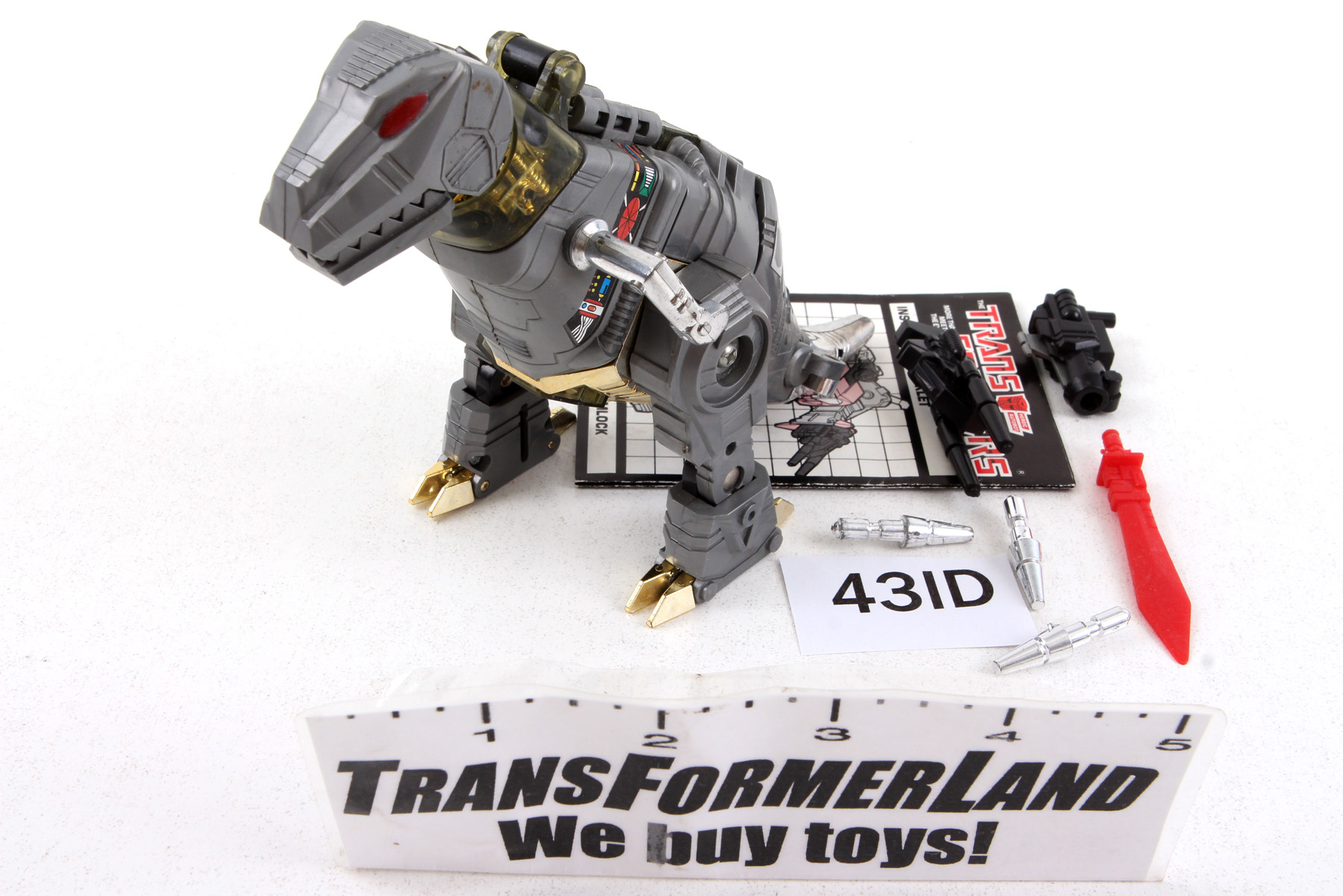Complete Transformers® G1 Grimlock SKU 397000 | Transformerland