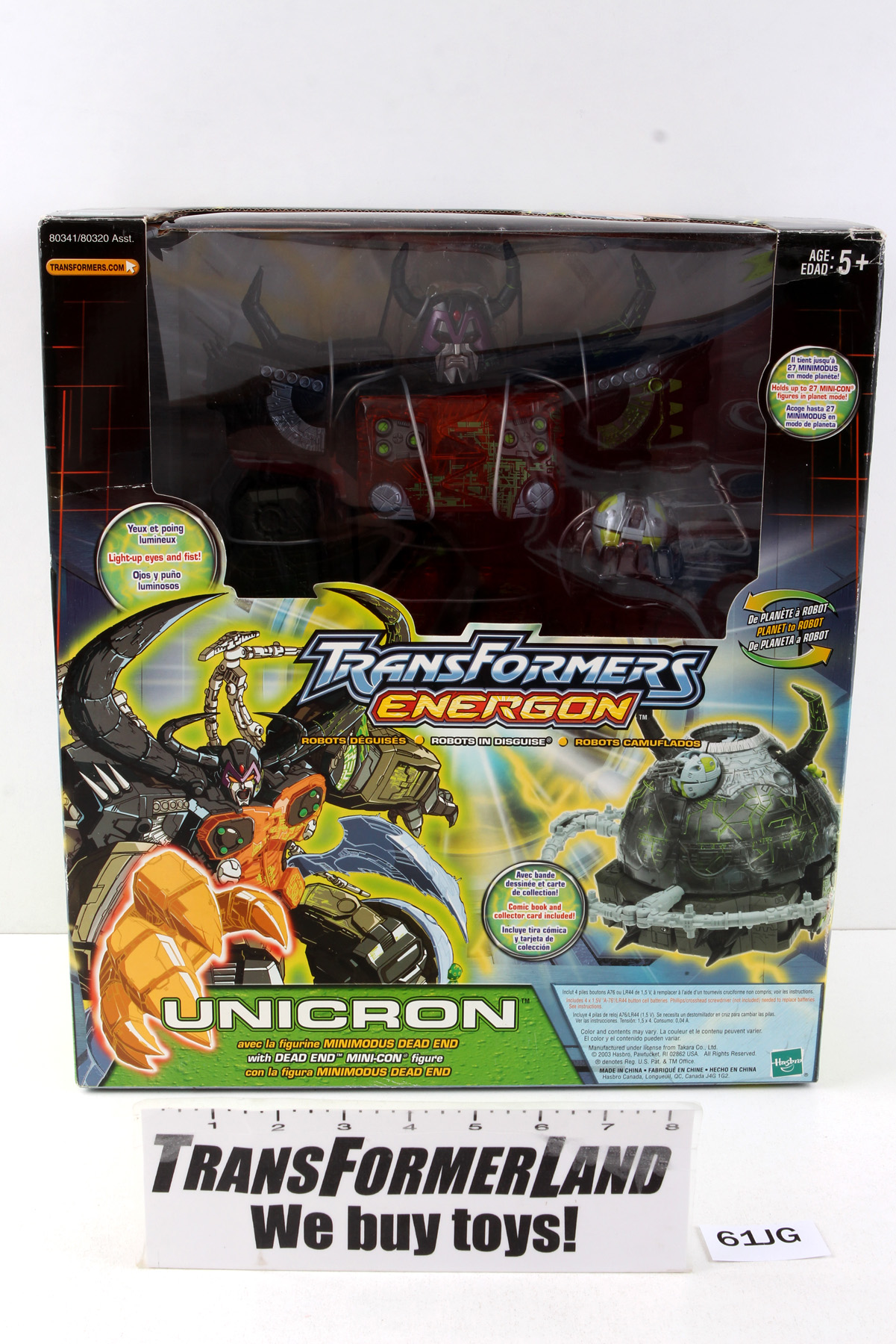 Sealed Transformers® Energon Supreme Class Unicron with Dead End