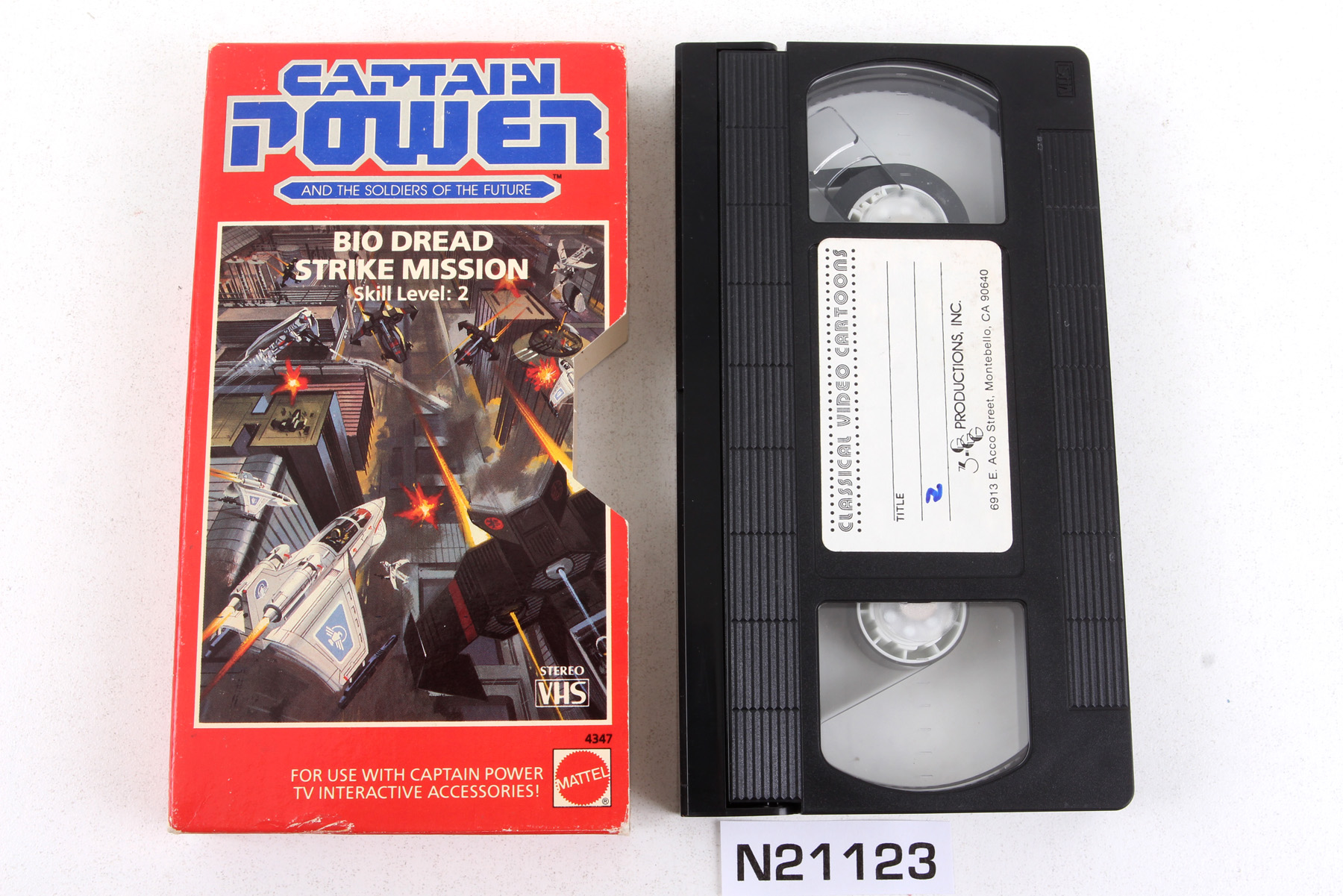 Complete Captain Power® Videos Bio Dread Strike Mission SKU 403918