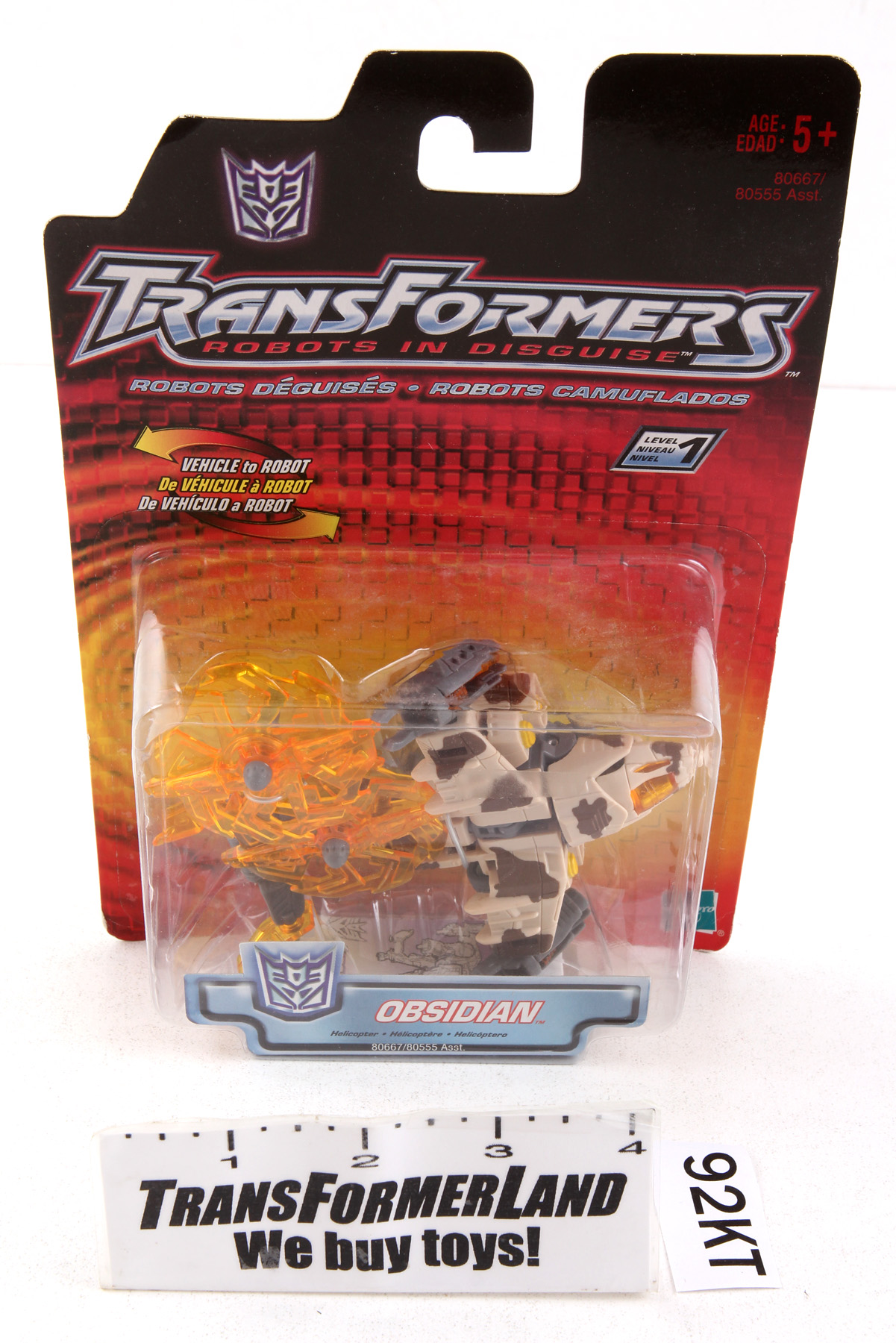 Packaged, not sealed Transformers® Robots in Disguise (RID) Basic