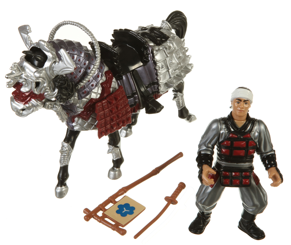 Vehicle and Driver Sets Samurai Evil War Horse with Castle Guard