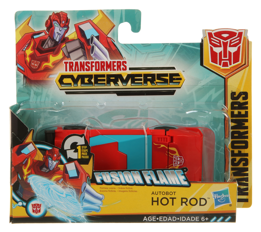One Step Changers Hot Rod (Fusion Flame) (Transformers, Cyberverse