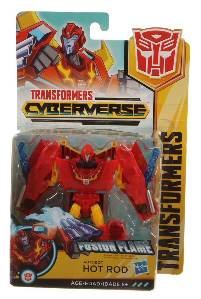 Warrior Class Autobot Hot Rod (Fusion Flame) (Transformers, Cyberverse