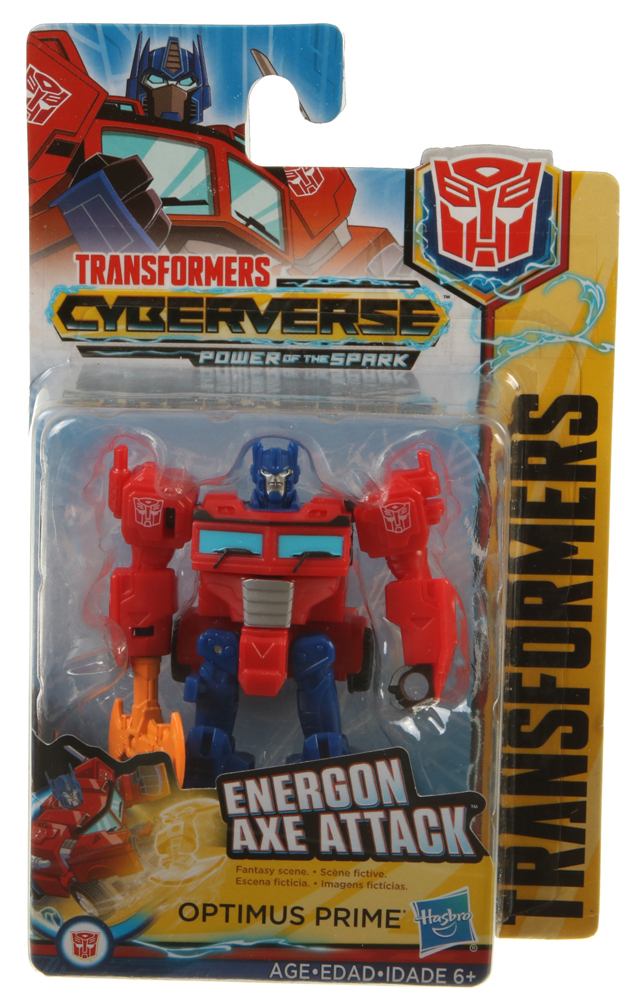 optimus prime toy with axe