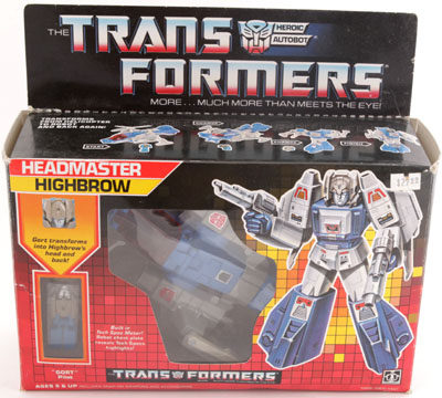 Headmasters Highbrow (Transformers, G1, Autobot) - Collector's Guide Toy Info Headmasters Highbrow (Transformers, G1, Autobot) - Collector's Guide Toy Info