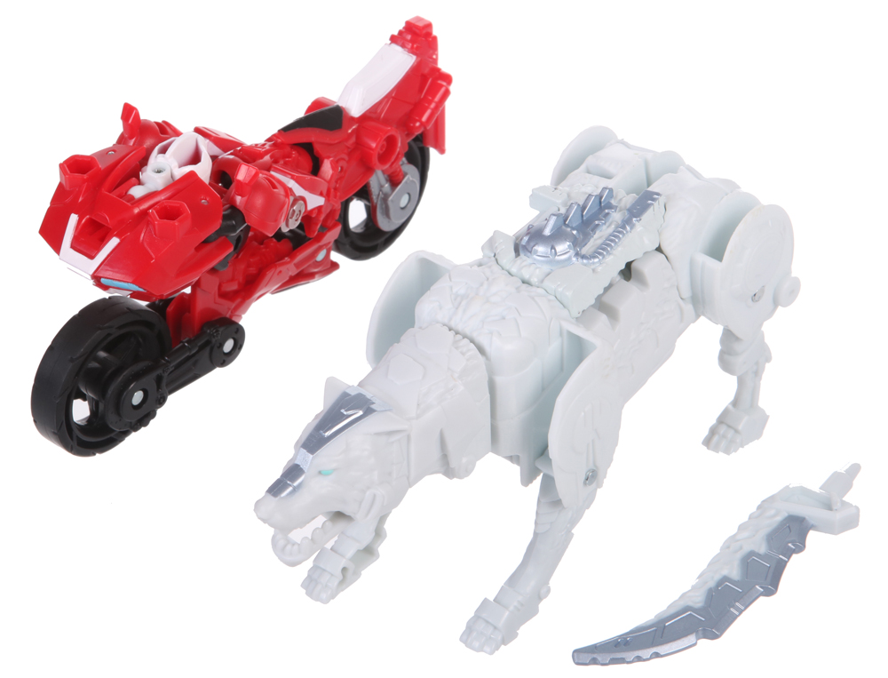 Combiners Arcee and Silverfang (Transformers, Movie - Rise