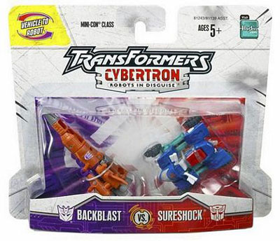 トランスフォーマー Backblast vs Sureshock ミニコン Mini-Con Class Backblast vs. Sureshock (Transformers