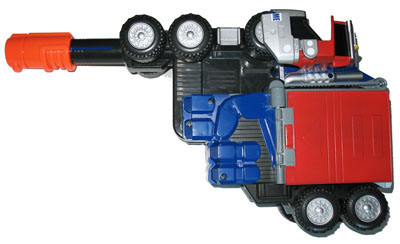 Optimus prime hot sale battle rig blaster