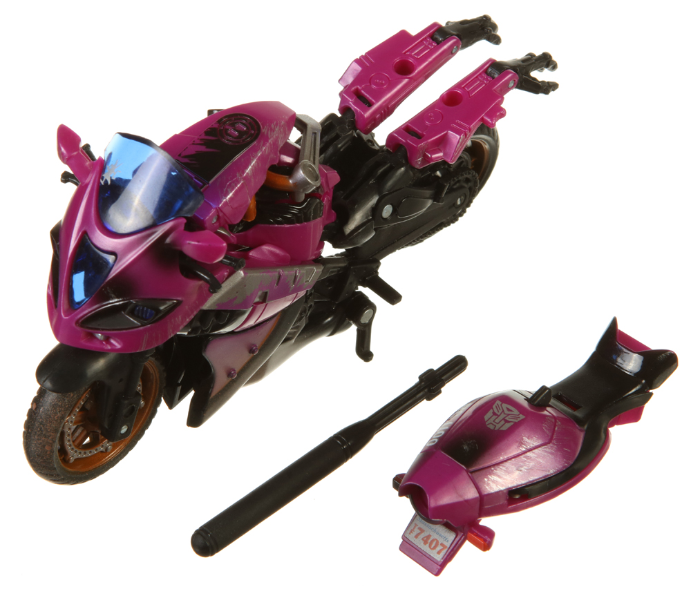 Deluxe Class Arcee Battle Damage Transformers Movie Autobot