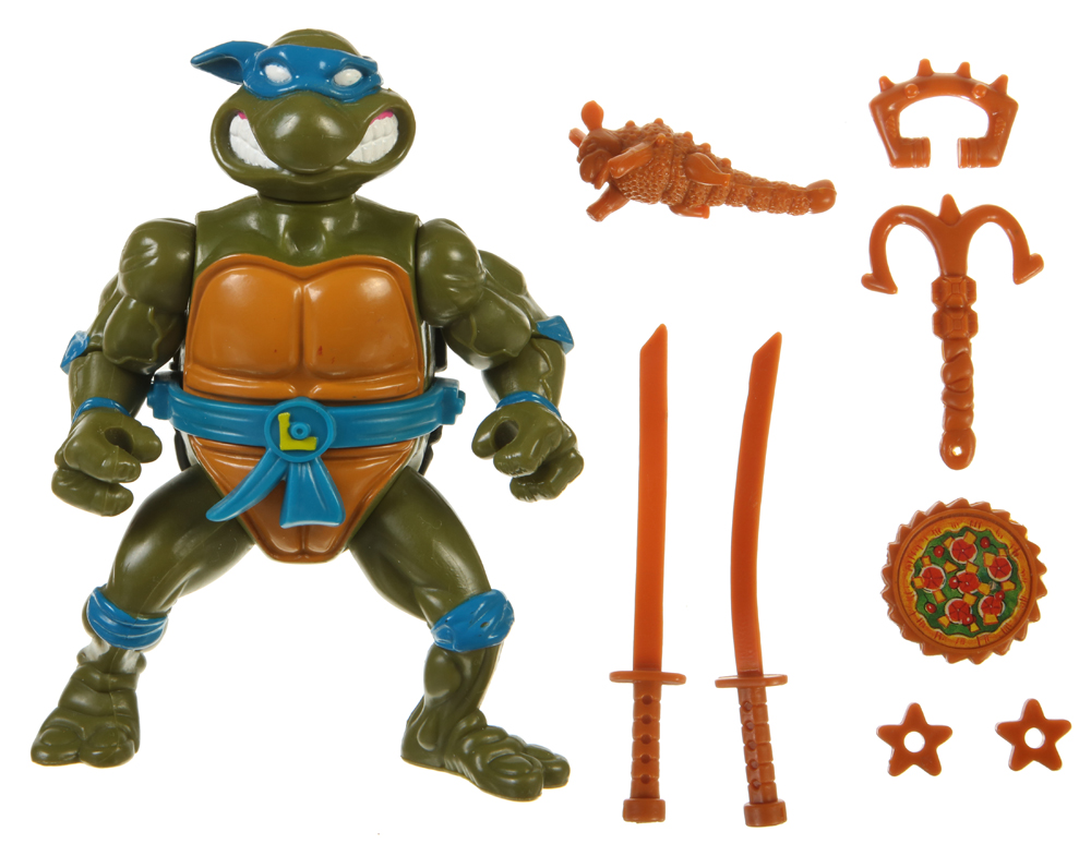 Storage Shell Leonardo, with Storage Shell (Teenage Mutant Ninja Turtles ( TMNT), Original Toyline, Good)
