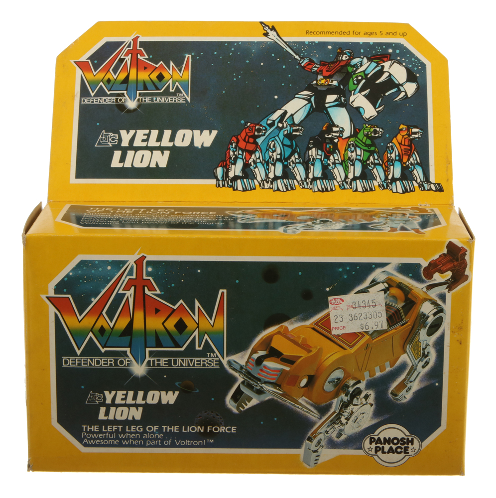 Lion Force (Voltron III, Panosh Place) Yellow Lion (Voltron, Panosh Place,  Good) | Transformerland.com - Collector's Guide Toy Info, image size:996x1000