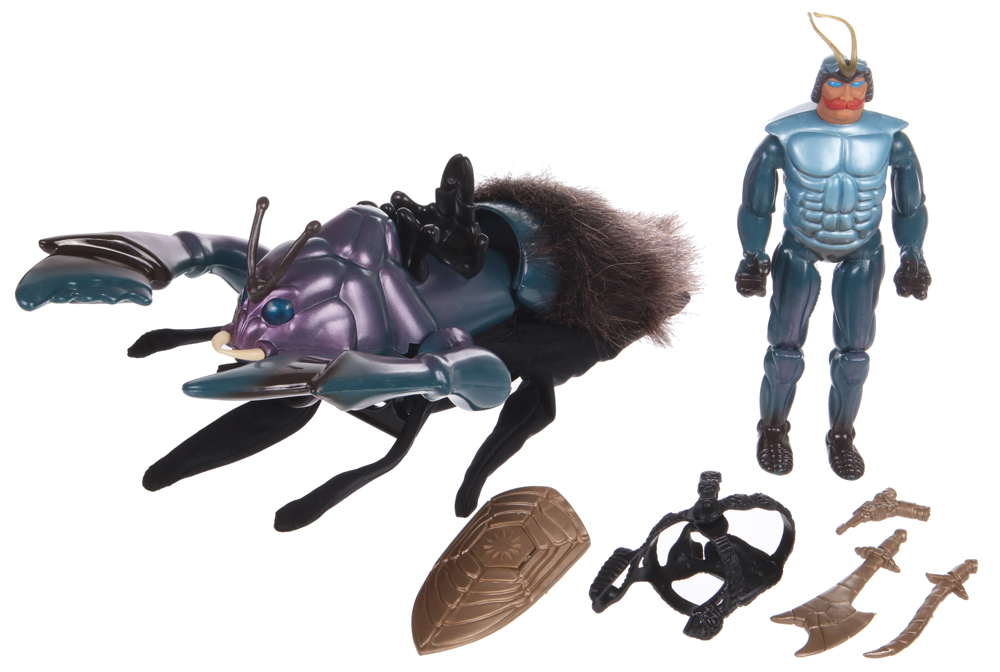 Deluxe Figure Sets Pinsor with Battle Beetle (Sectaurs, Shining