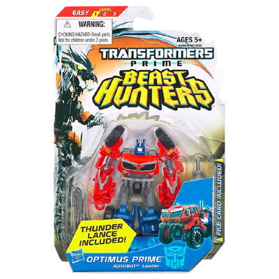 TRANSFORMERS Prime Beast Hunters Commander Class Optimus Prime Con Scudo E Missile, Figura Convertibile - 4