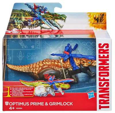 transformers age of extinction optimus prime and grimlock toy