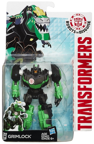 Transformers Robots In Disguise Warrior Class Gold Armor Grimlock - Figura Convertibile In 10 Passi Con Armatura Dorata