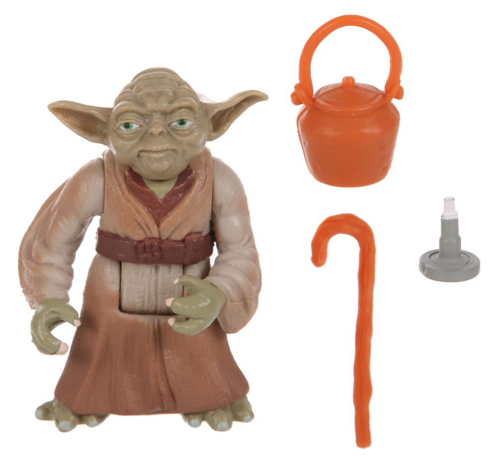 Action Figures Yoda with Cane and Boiling Pot (Star Wars, Power of