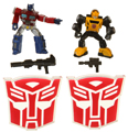 Picture of Optimus Prime and Bumblebee (Scrapmetal Finish)