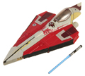 Picture of Obi-Wan Kenobi to Jedi Starfighter (Delta 7B Aethersprite)