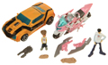 Picture of Bumblebee and Arcee with Jack Darby and Raf Esquivel