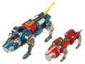 Voltron III Mighty Lion Robots Set (Blue and Red) Image