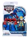 Boxed Optimus Prime and Cody Burns Image